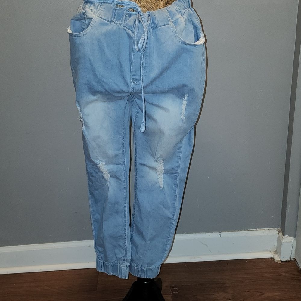 Denim Joggers 